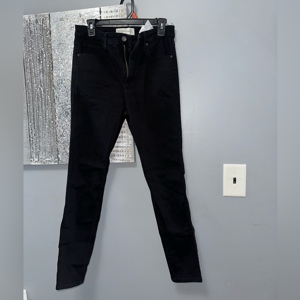 Abercrombie & Fitch Super Skinny Ankle High Rise Jeans